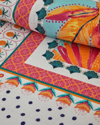 Soft Cotton with Digital Print Duvet Cover Set Orange - Beige - King 240x220 cm (view 2)