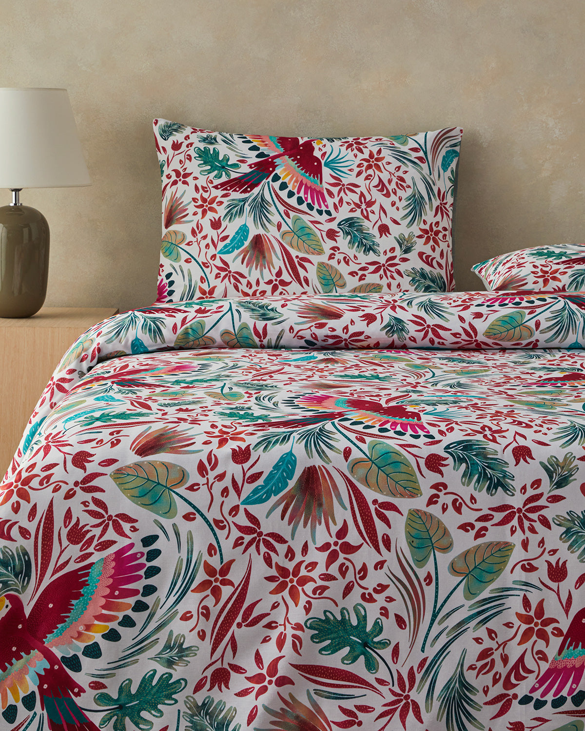Soft Cotton with Digital Print Duvet Cover Set Green - Double 200x220 cm (view 2)