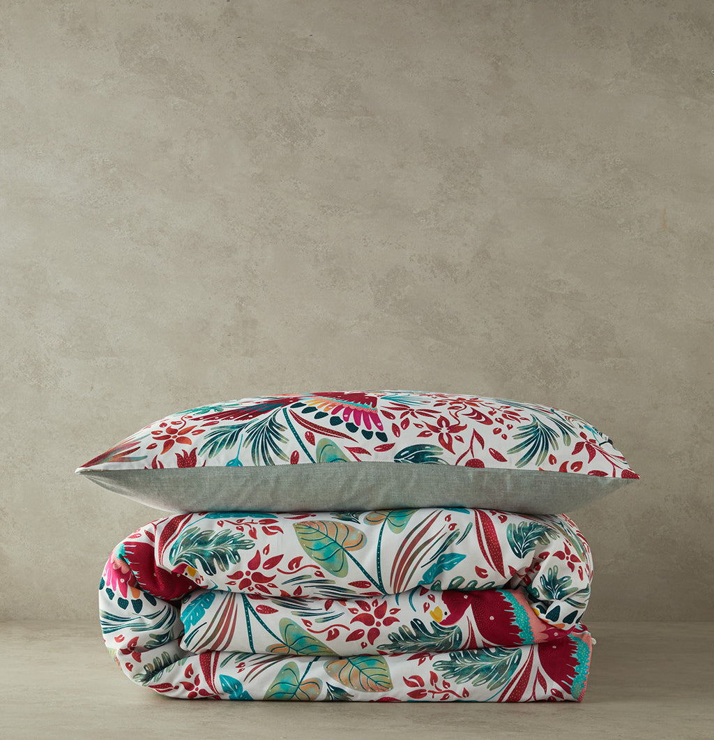 Soft Cotton with Digital Print Duvet Cover Set Green (view 6)