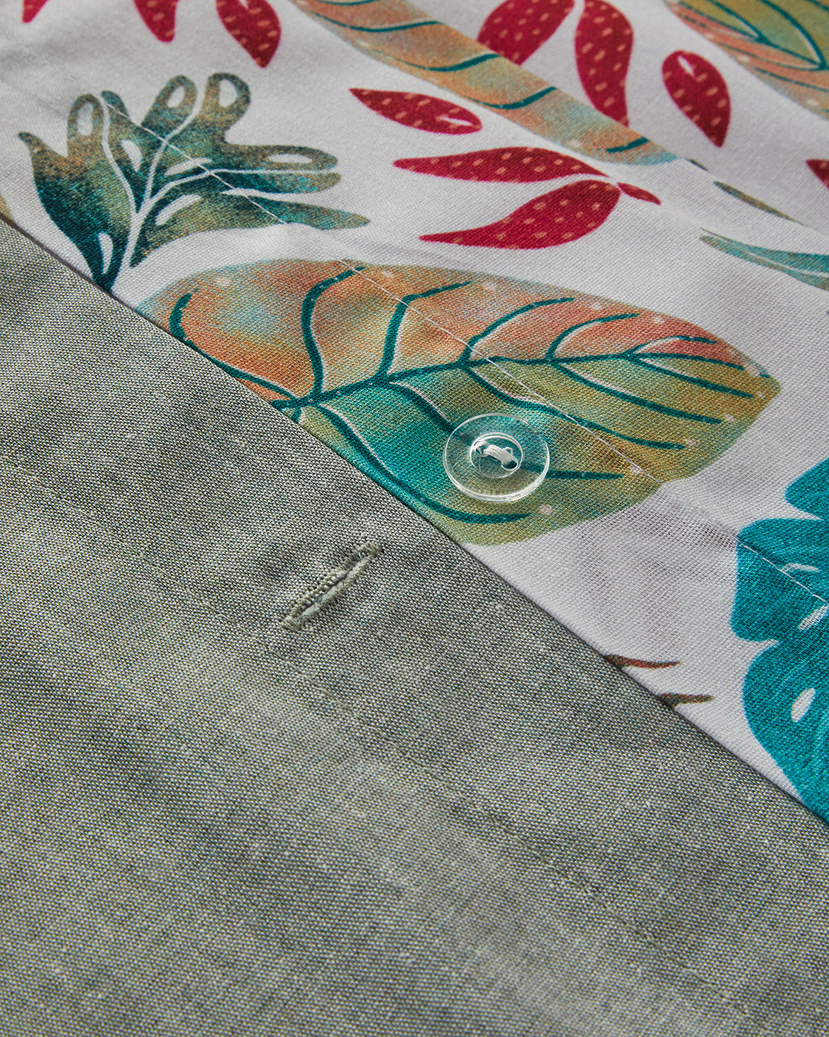 Soft Cotton with Digital Print Duvet Cover Set Green (view 11)