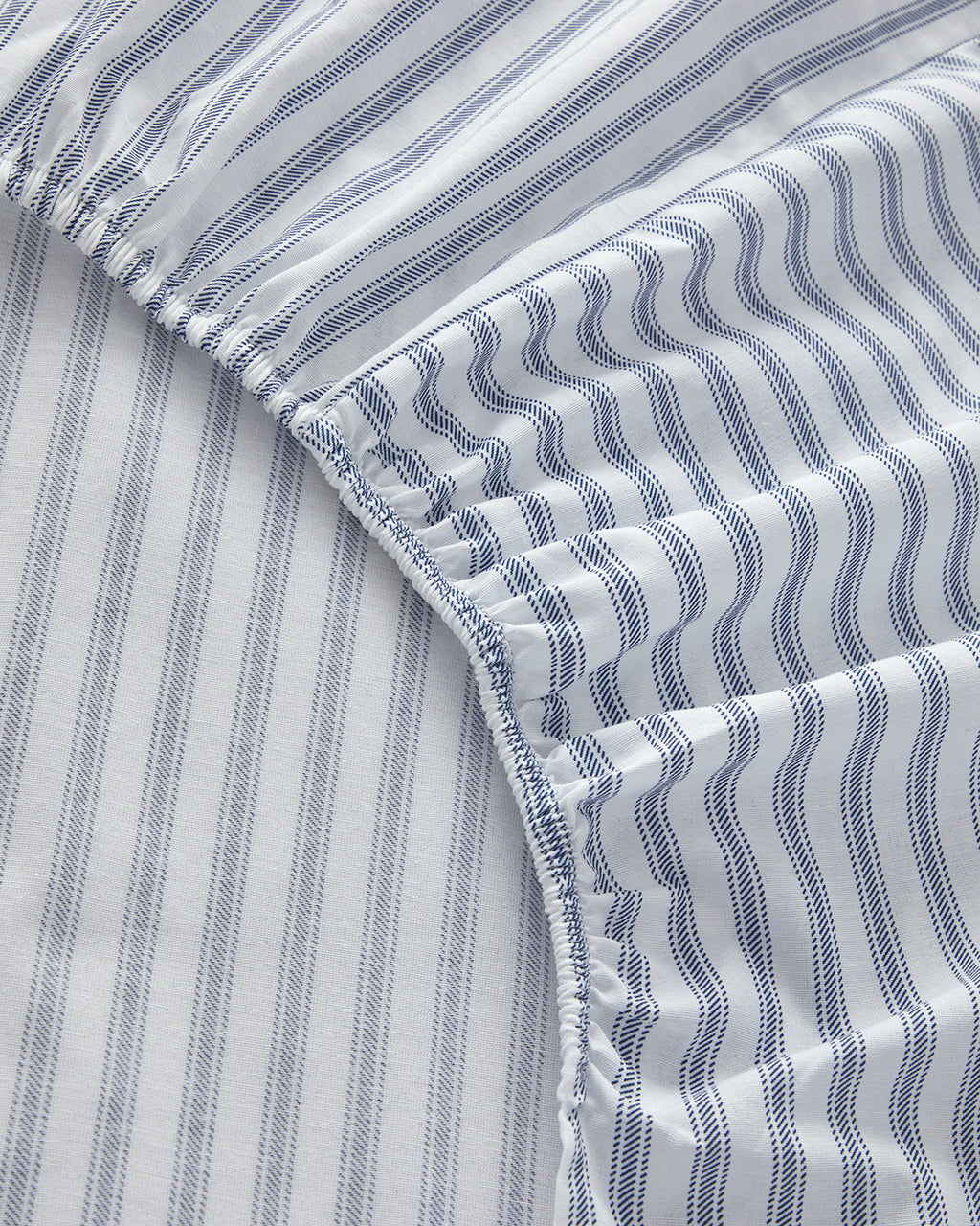 Gingham Easy Iron Duvet Cover Set Navy Blue (view 13)
