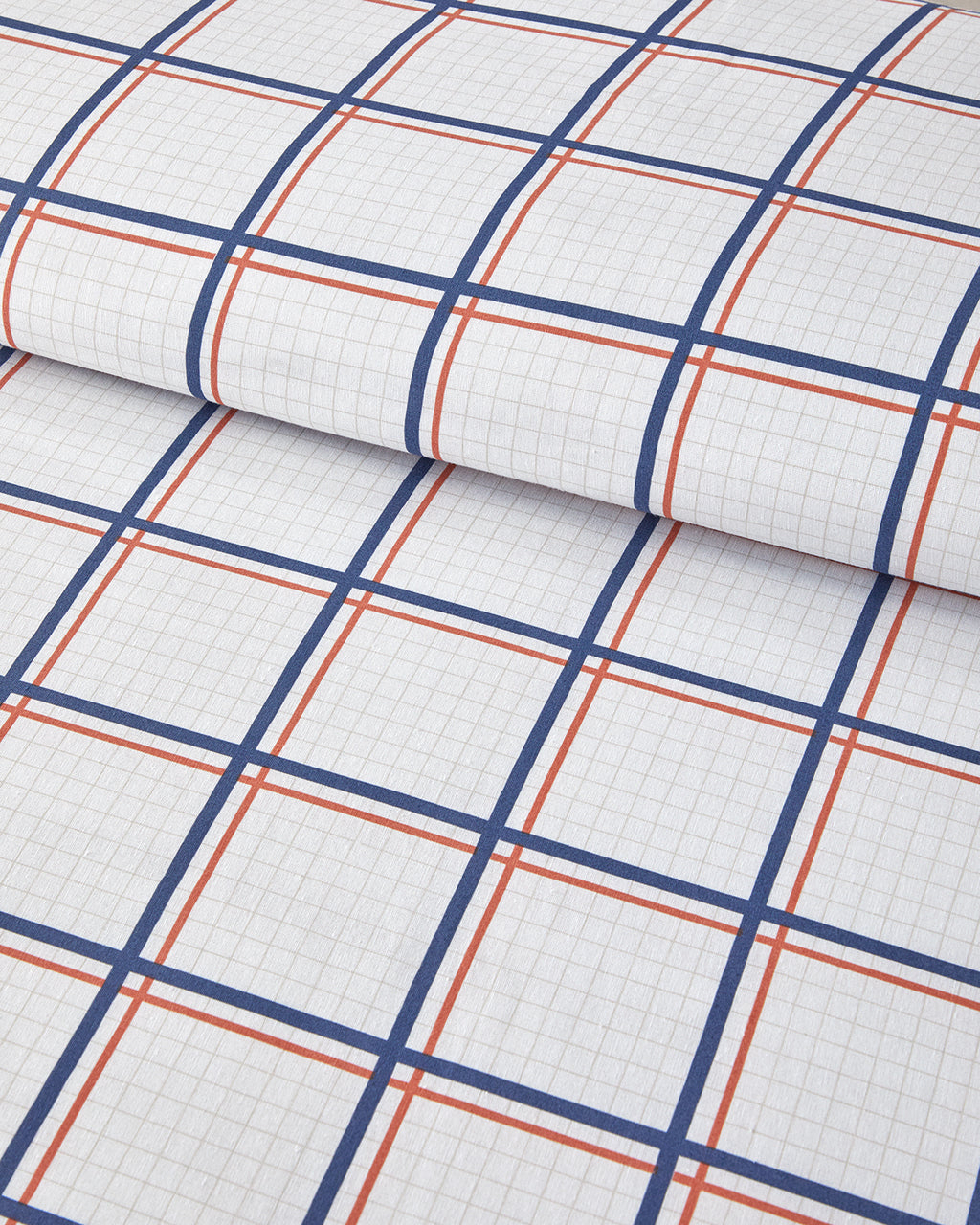 Easy Iron Duvet Cover Set Blue - Orange (view 4)