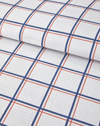 Easy Iron Duvet Cover Set Blue - Orange (view 4)