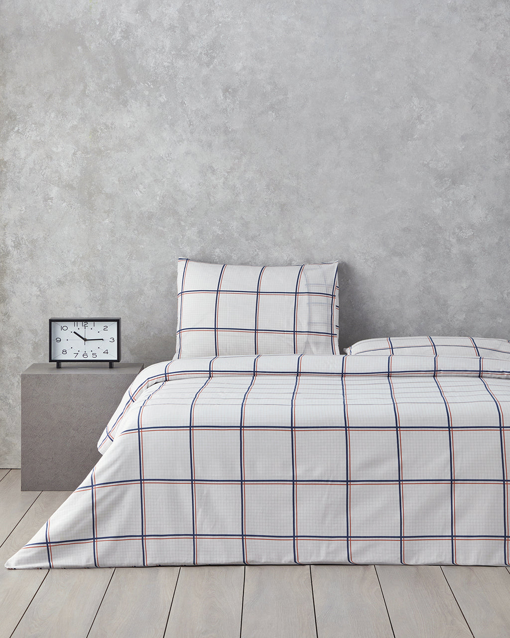 Easy Iron Duvet Cover Set Blue - Orange (view 10)