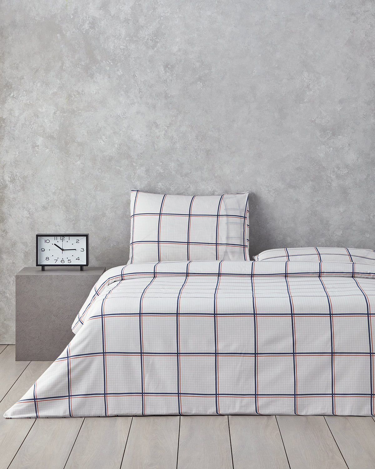 Easy Iron Duvet Cover Set Blue - Orange (view 10)