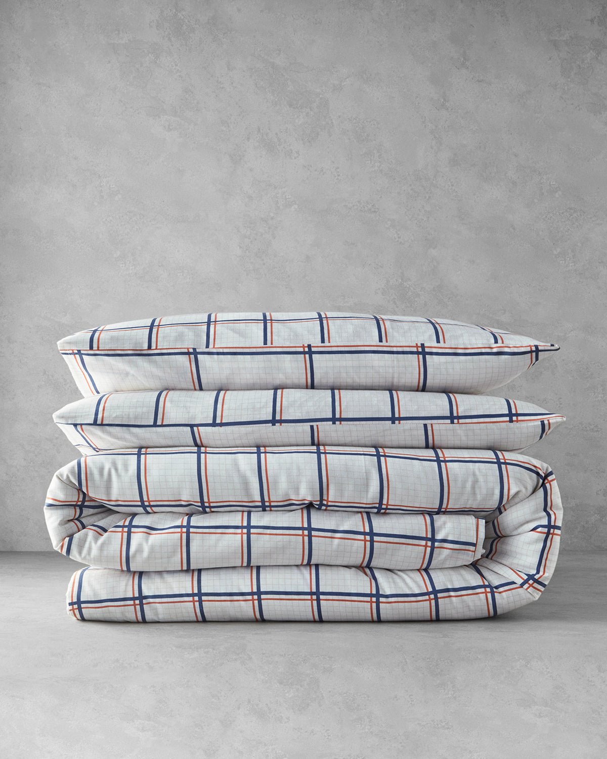 Easy Iron Duvet Cover Set Blue - Orange (view 16)