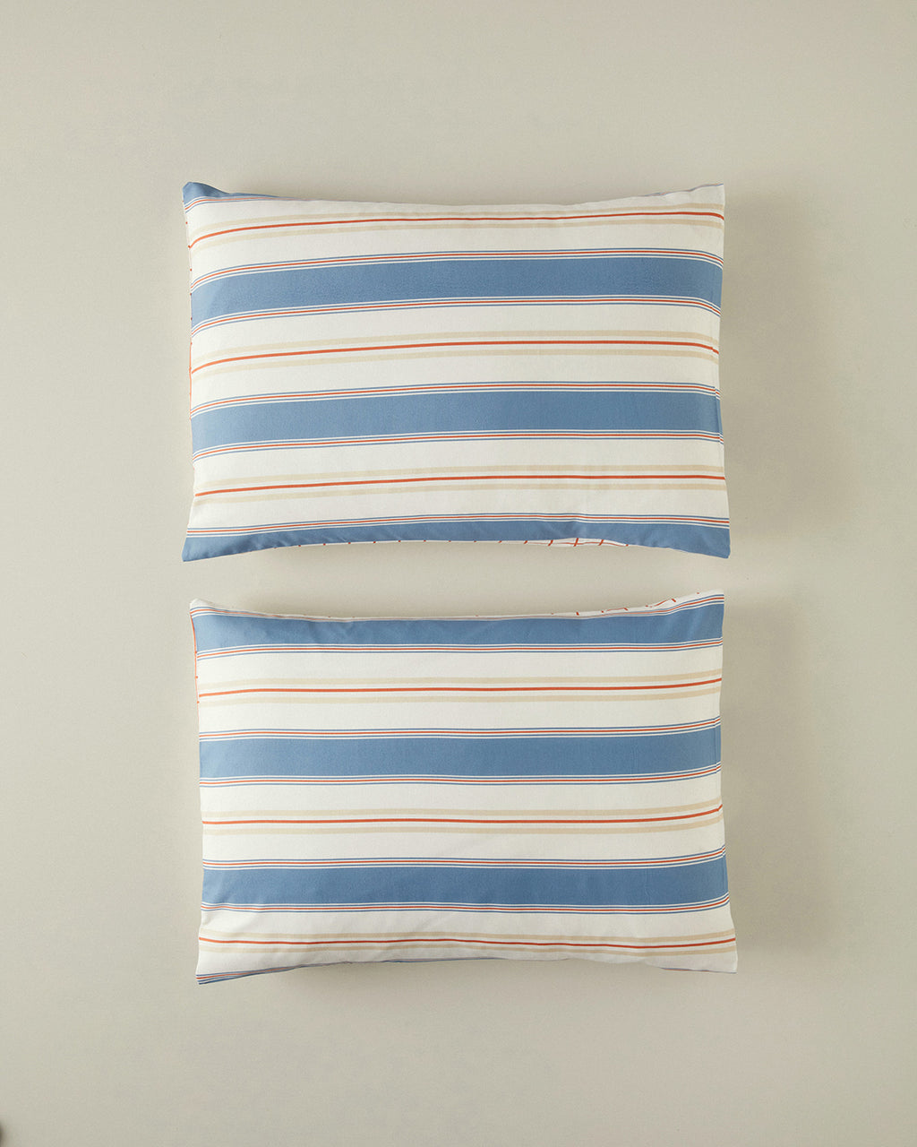 Easy Iron 2 pcs Pillow Case 50x70 cm Blue