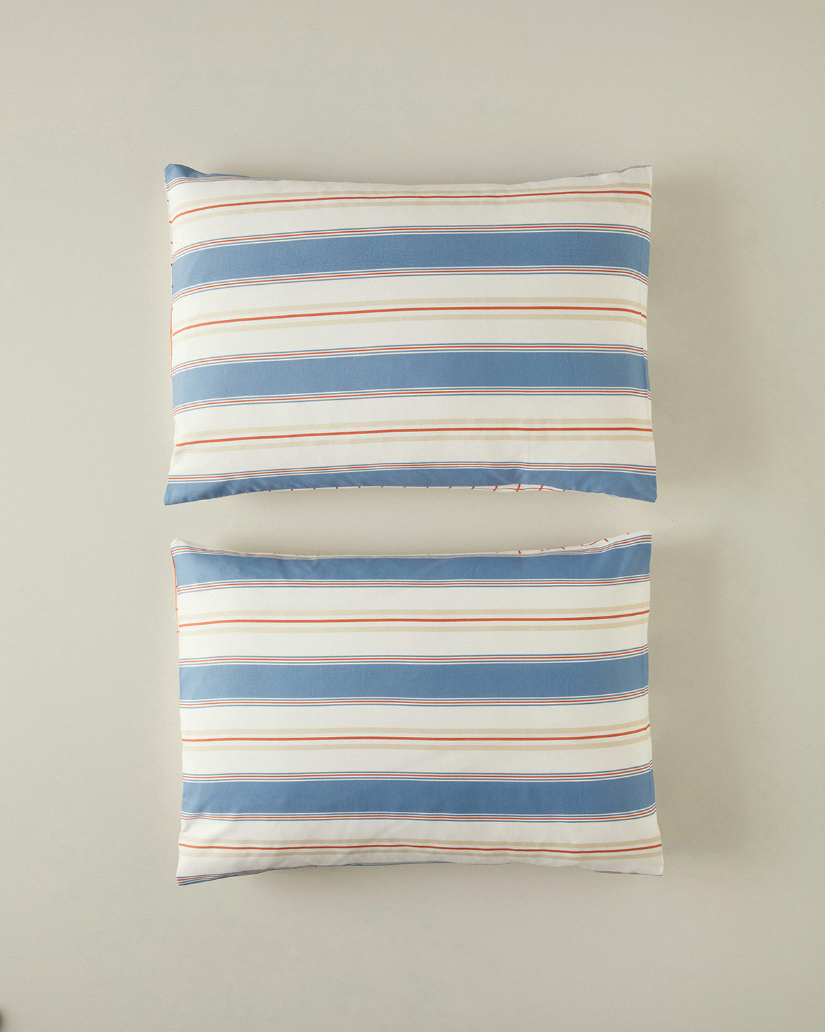 Easy Iron 2 pcs Pillow Case 50x70 cm Blue