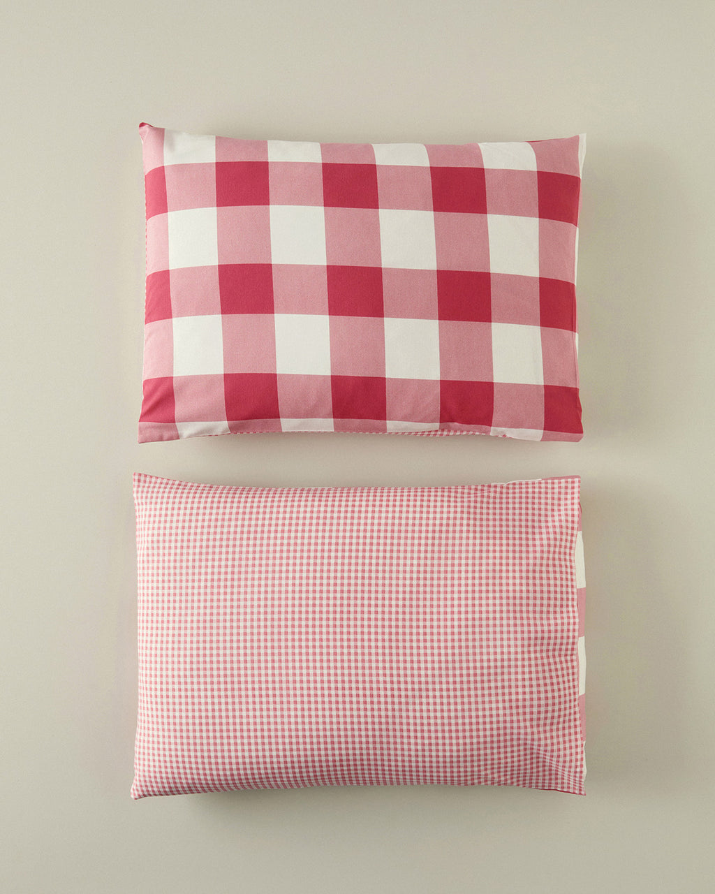 Gingham Easy Iron 2 pcs Pillow Case 50x70 cm Pink (view 2)