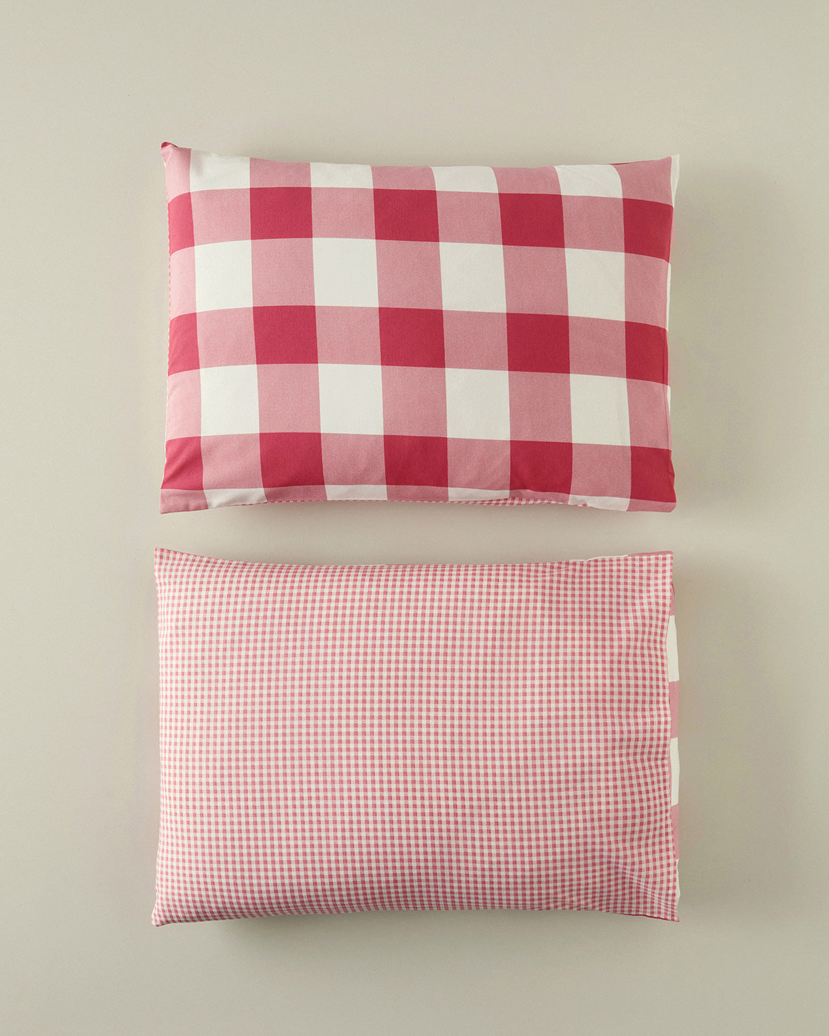 Gingham Easy Iron 2 pcs Pillow Case 50x70 cm Pink (view 2)