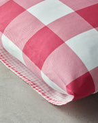 Gingham Easy Iron 2 pcs Pillow Case 50x70 cm Pink (view 3)