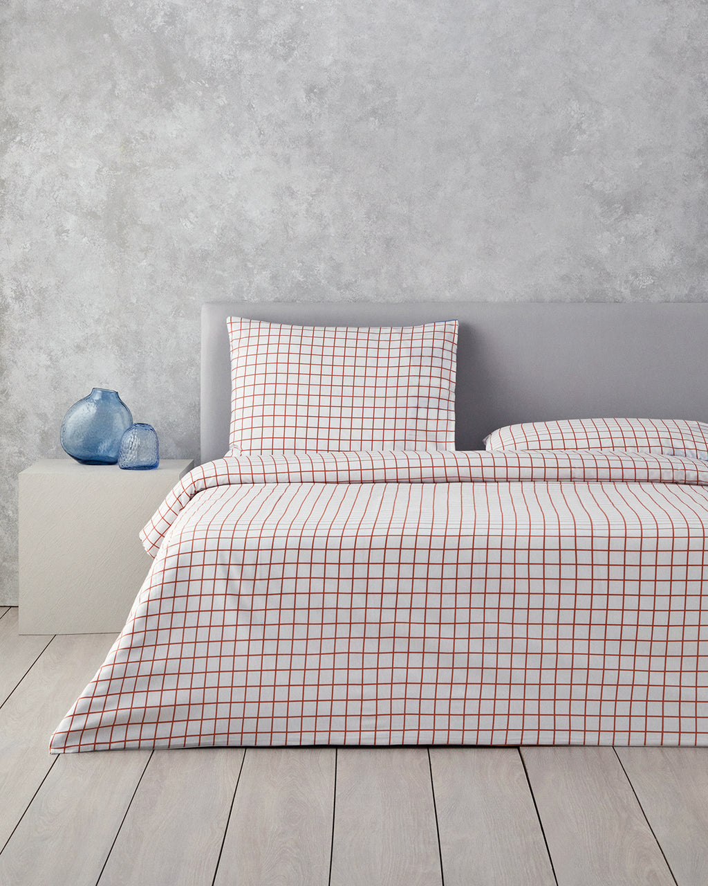 Easy Iron Duvet Cover Set Blue - Double 200x220 cm (view 2)