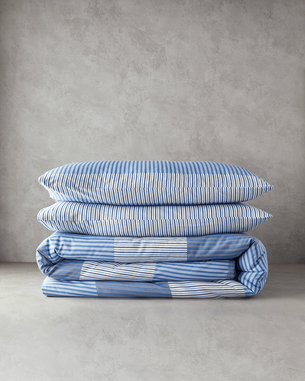 Easy Iron Double Size Duvet Cover Set 200x220 cm Blue (view 5)