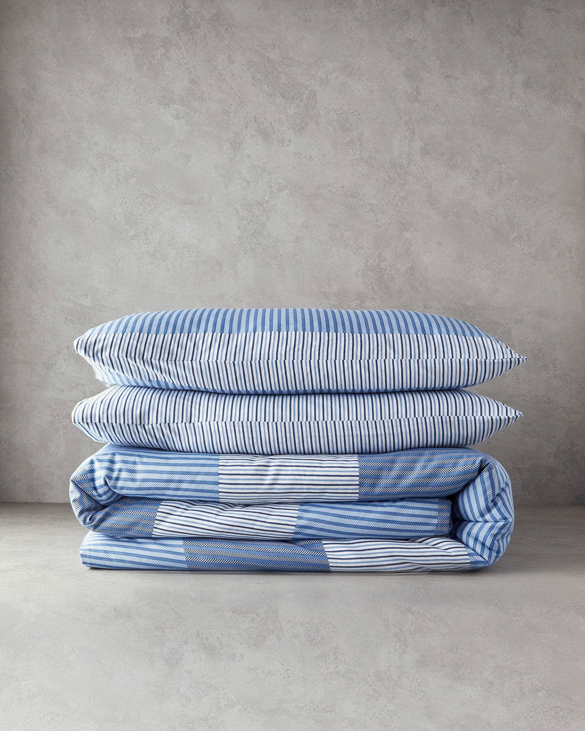 Easy Iron Double Size Duvet Cover Set 200x220 cm Blue (view 5)