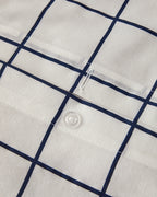 Easy Iron Double Size Duvet Cover Set 200x220 cm Navy Blue (view 4)
