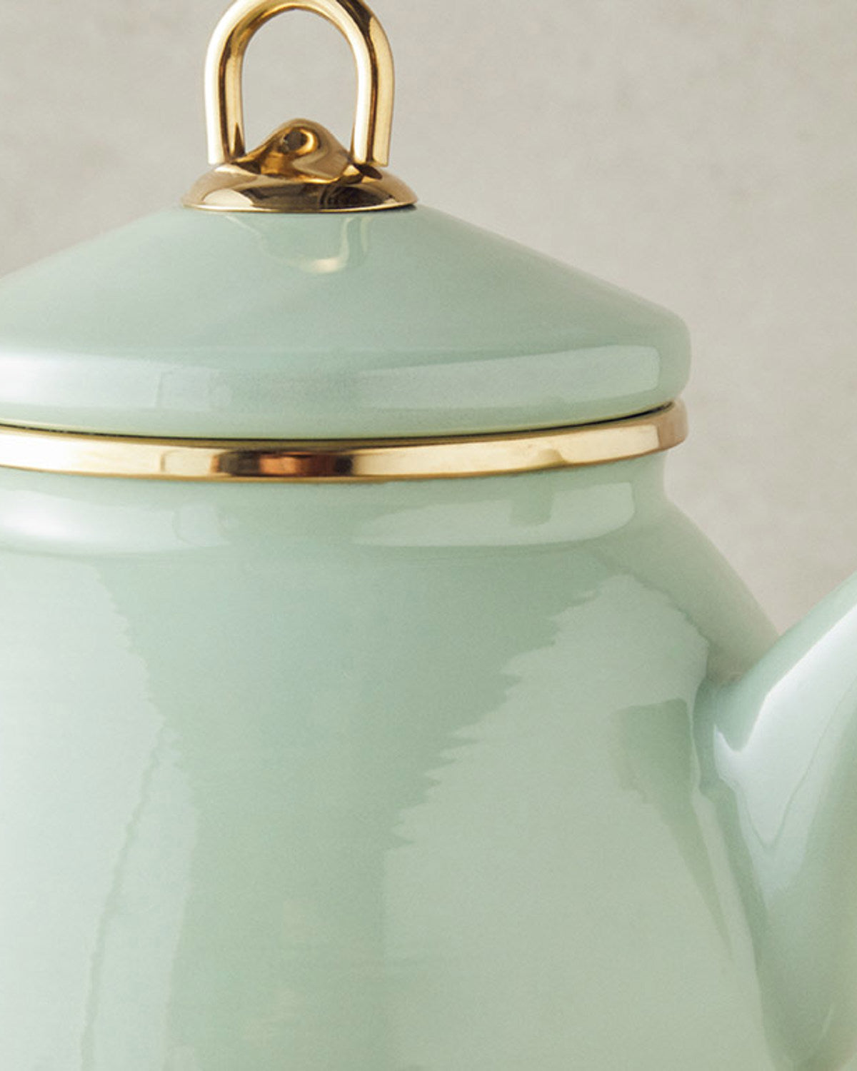 Perro Enamel Mini Tea Pot Light Mint (view 6)