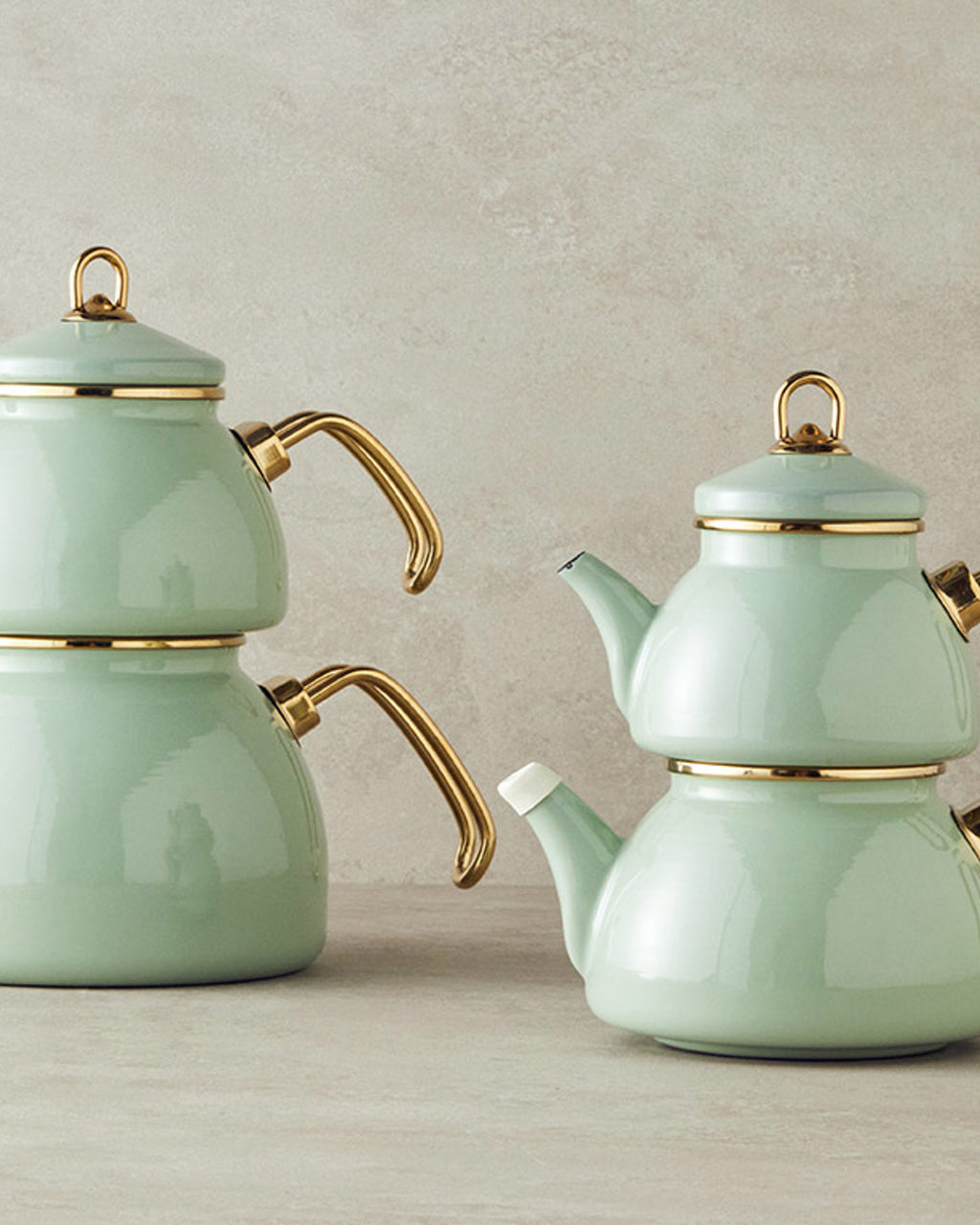 Perro Enamel Mini Tea Pot Light Mint (view 8)