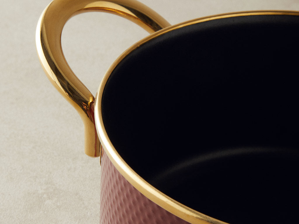 Enamel Non-Stick Deep Pot 20 cm Maroon (view 3)