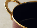 Enamel Non-Stick Deep Pot 20 cm Maroon (view 3)