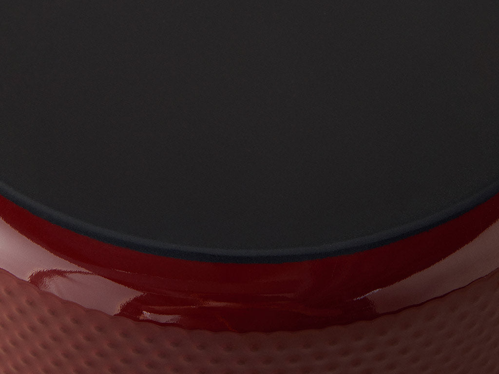 Enamel Non-Stick Deep Pot 20 cm Maroon (view 4)