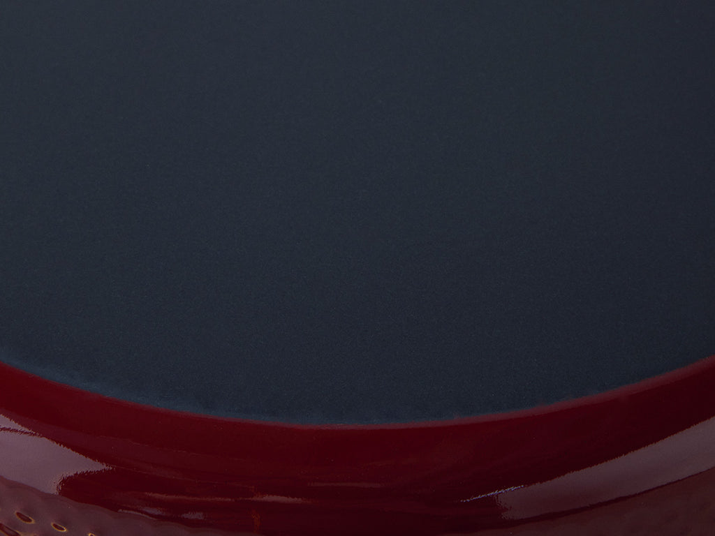 Enamel Non-Stick Overcast Pot 26 cm Maroon (view 3)