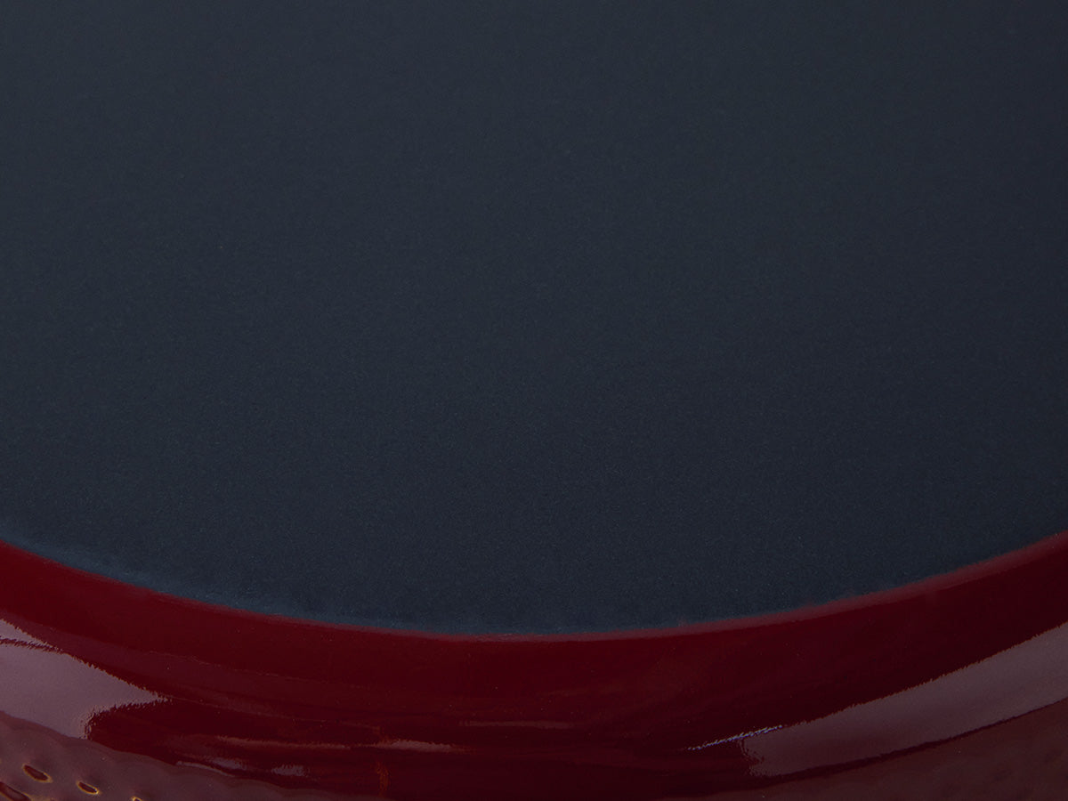 Enamel Non-Stick Overcast Pot 26 cm Maroon (view 3)