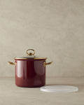 Copenhagen Enamel Yogurt Fermentation Pot 4 L Maroon