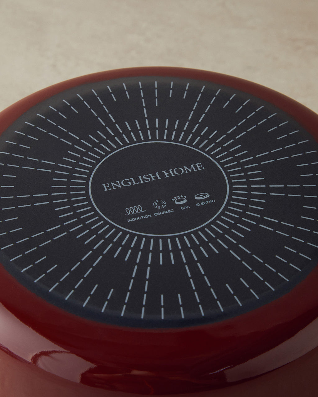 Copenhagen Enamel Yogurt Fermentation Pot 4 L Maroon (view 4)