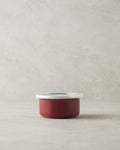 Copenhagen Enamel Storage Container 12 cm Maroon