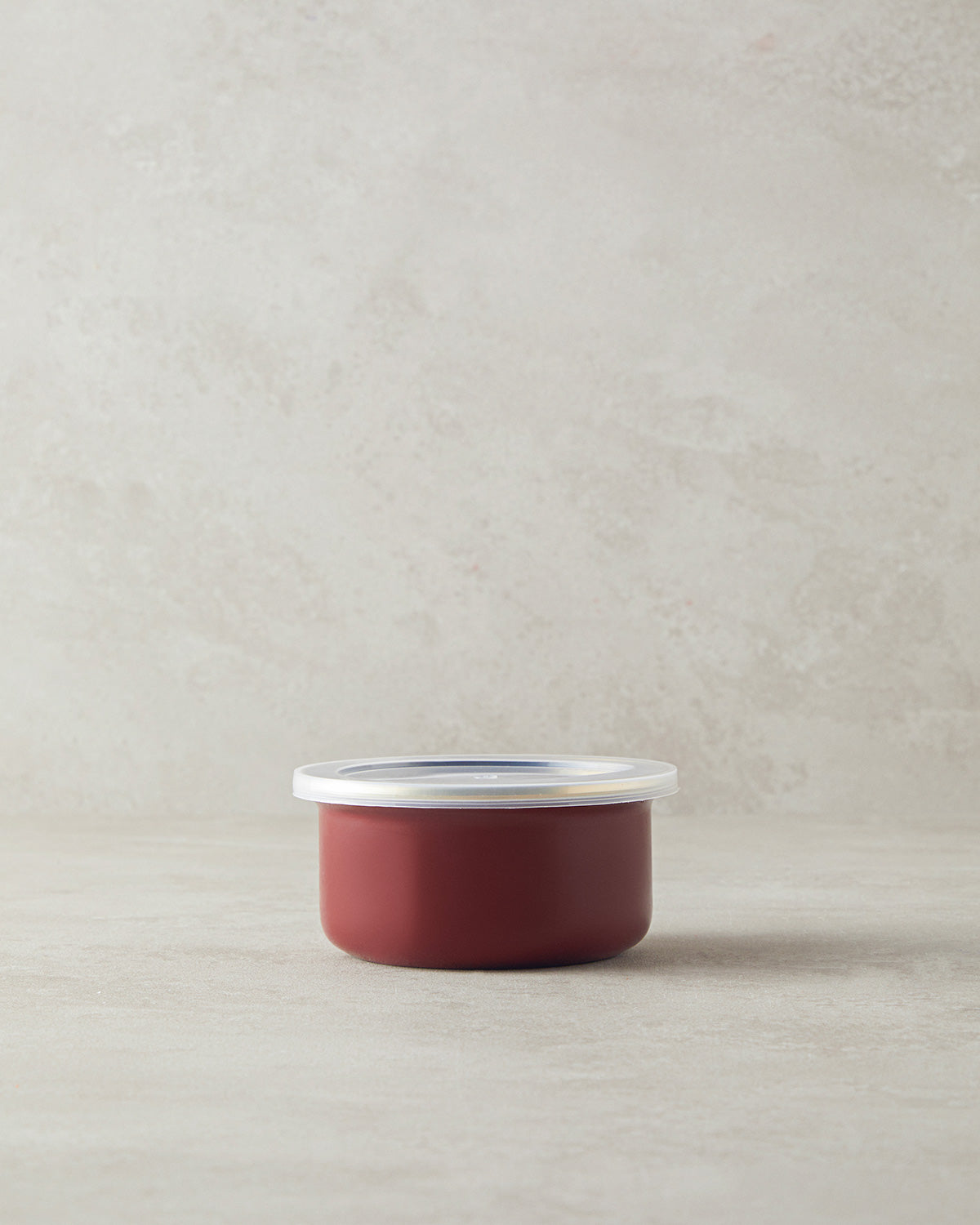 Copenhagen Enamel Storage Container 12 cm Maroon