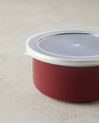 Copenhagen Enamel Storage Container 12 cm Maroon (view 3)