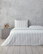 Yarn Dyed Duvet Cover Set Dark Celadon (view 7)