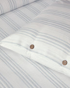 Yarn Dyed Duvet Cover Set Dark Celadon (view 10)