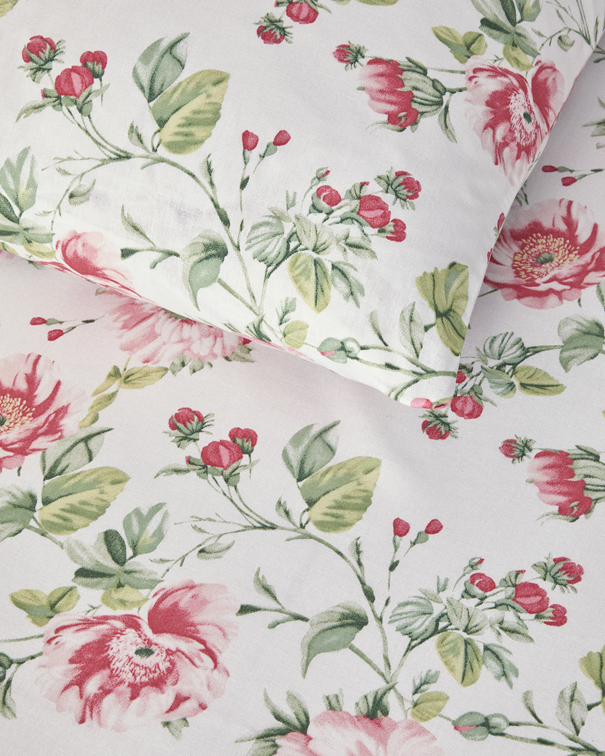 Cotton Duvet Cover Set Green (view 4)