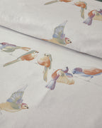 Bird Talk Cotton Duvet Cover Set Green (view 3)