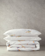 Bird Talk Cotton Duvet Cover Set Green (view 7)