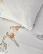 Bird Talk Cotton Duvet Cover Set Green (view 11)