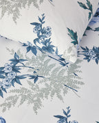 Cotton Duvet Cover Set Blue (view 9)