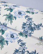 Cotton Duvet Cover Set Blue (view 14)