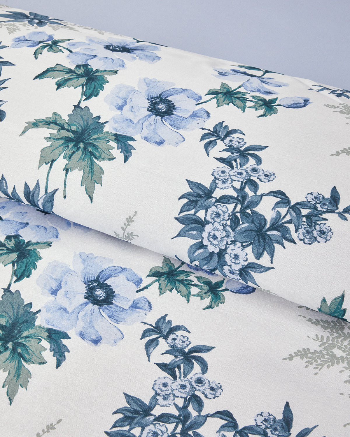 Cotton Duvet Cover Set Blue (view 14)