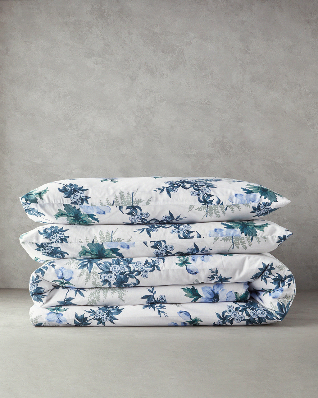 Cotton Duvet Cover Set Blue (view 18)