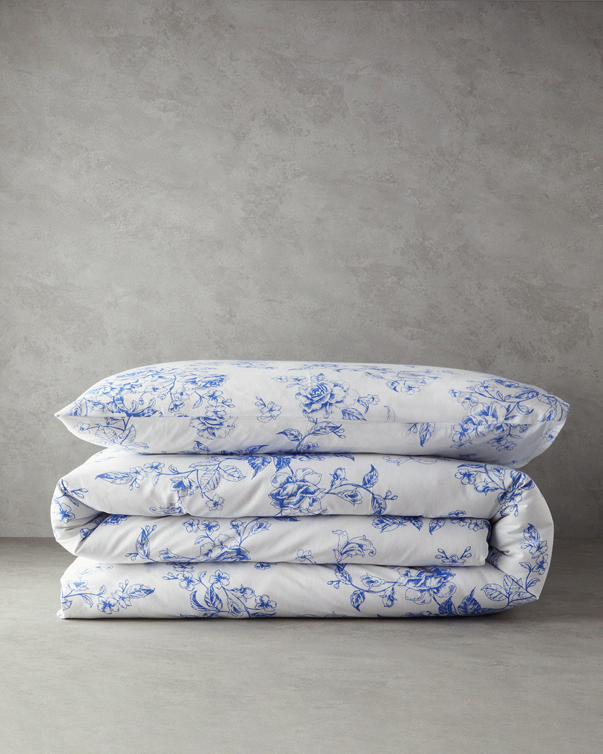 Cotton Duvet Cover Set - Blue, Orange & Pink - Pink - Single 160x220 cm (view 7)
