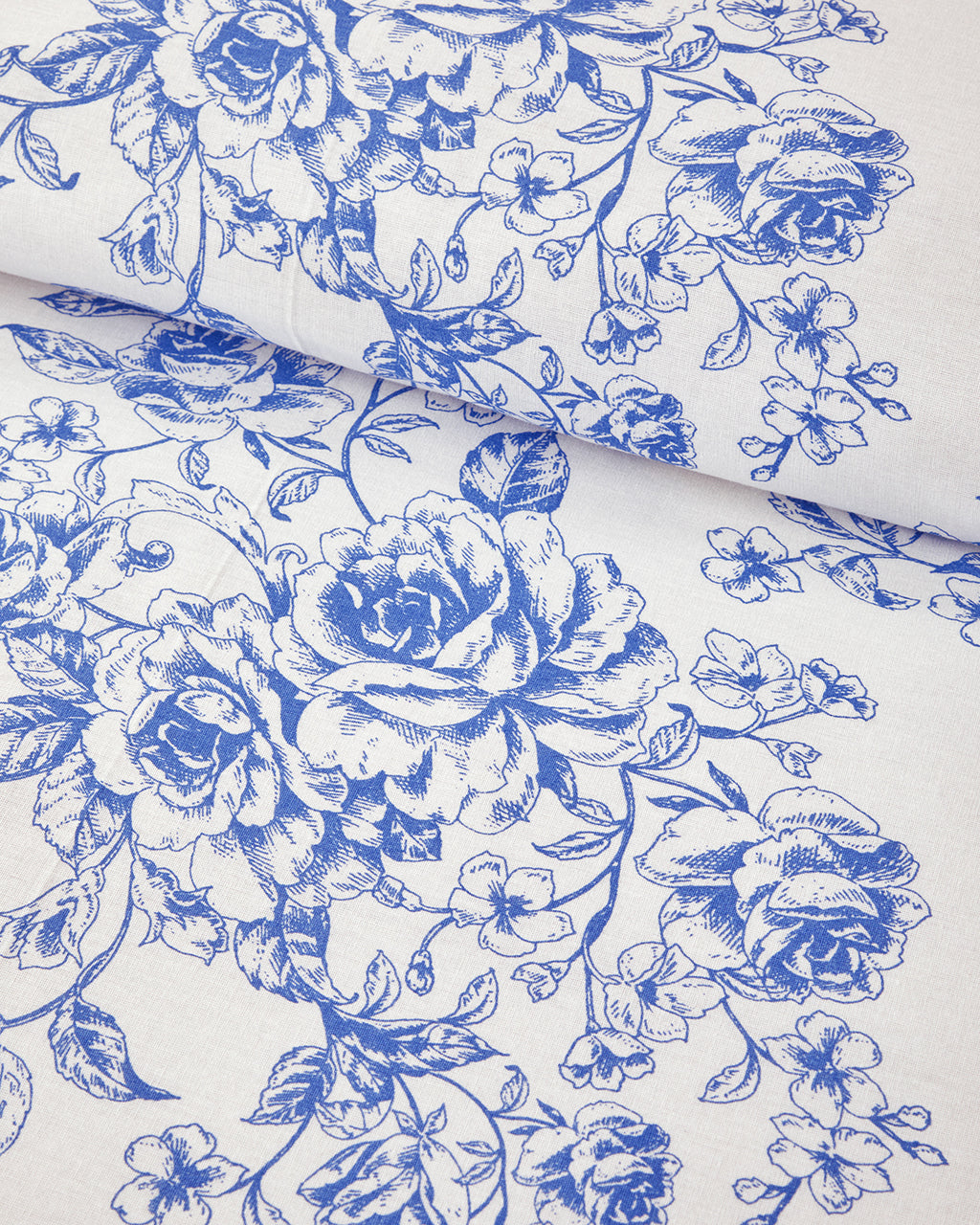 Cotton Duvet Cover Set - Blue, Orange & Pink (view 10)