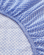Cotton Duvet Cover Set - Blue, Orange & Pink (view 13)
