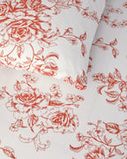Cotton Duvet Cover Set - Blue, Orange & Pink (view 39)