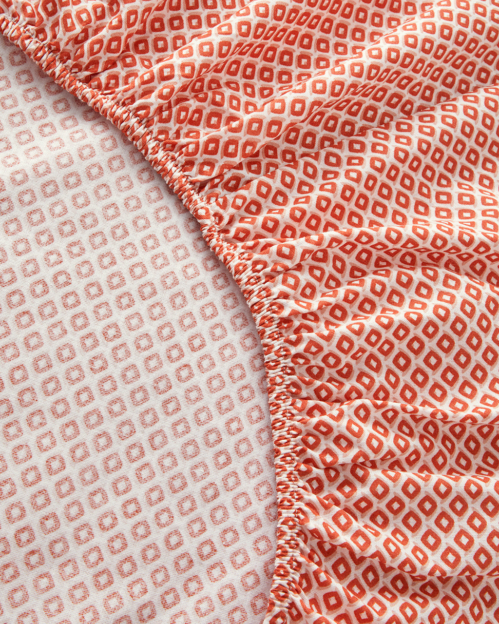 Cotton Duvet Cover Set - Blue, Orange & Pink (view 41)