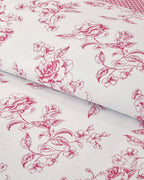 Cotton Duvet Cover Set - Blue, Orange & Pink (view 59)