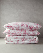 Cotton Duvet Cover Set - Blue, Orange & Pink (view 63)