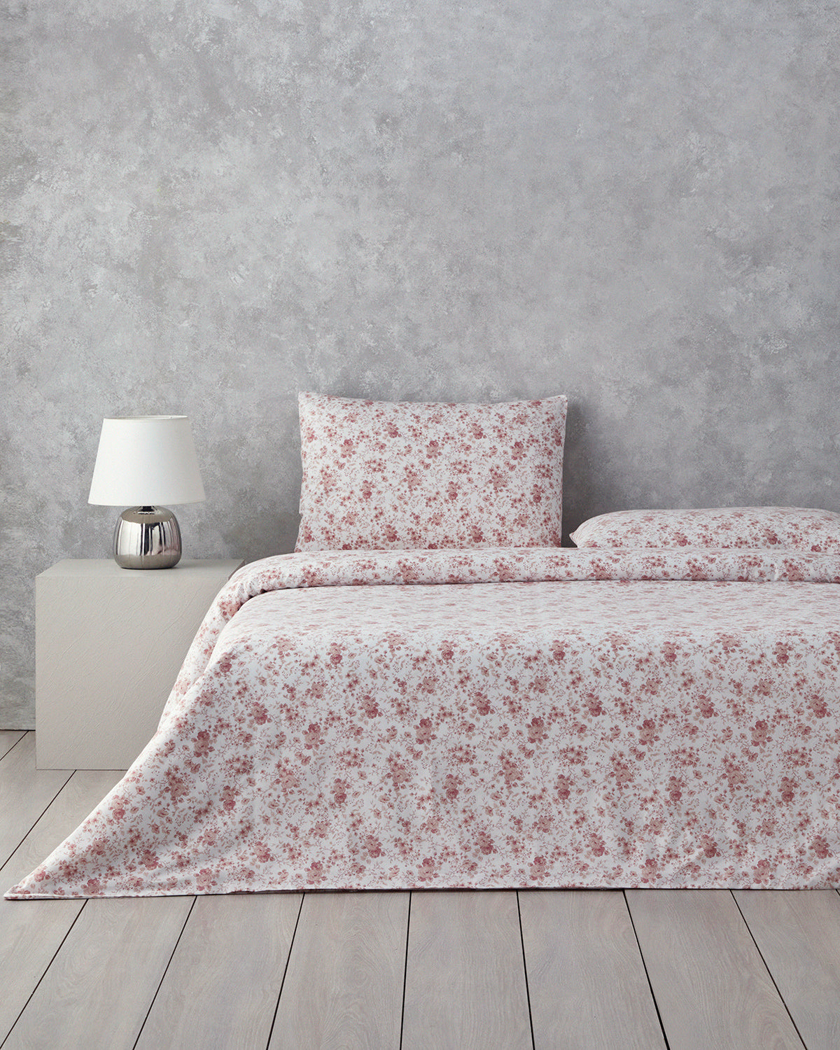 Glam Rose Easy Iron Double Size Duvet Cover Set 200x220 cm Pink