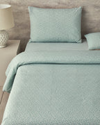 Fancy Flowers Easy Iron Single Size Duvet Cover Set 160x220 cm Green (view 3)